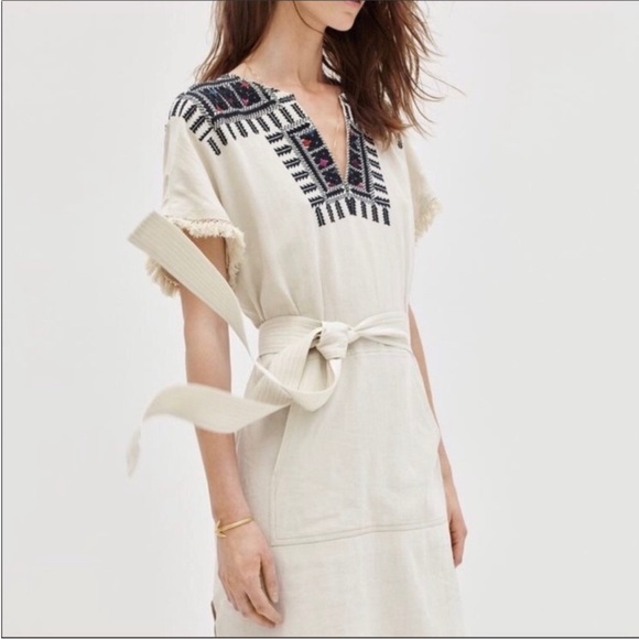 Madewell Embroidered Aztec Paradise Dress - Picture 1 of 7